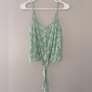 Small, Altar’d State, teal floral tank top